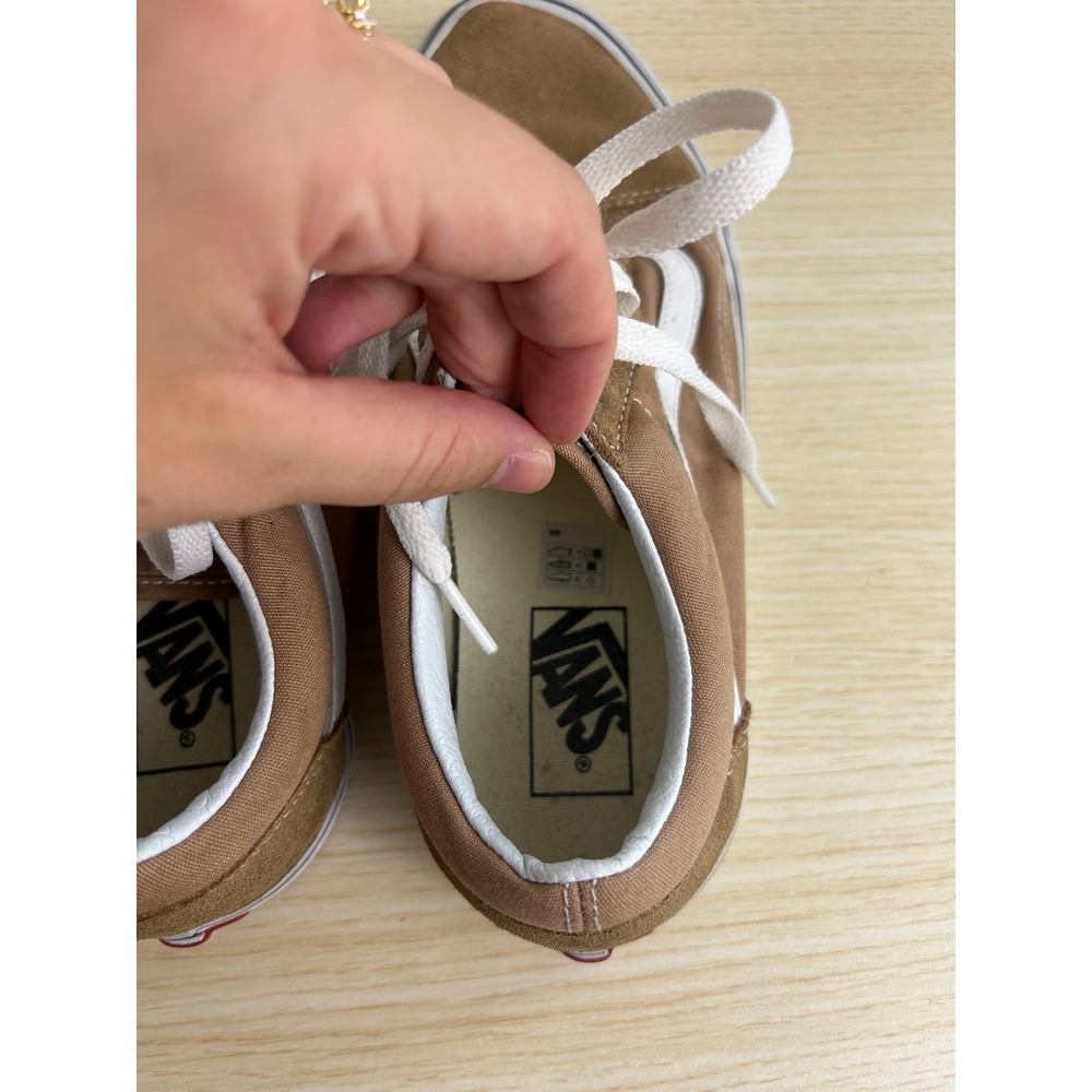 Vans Sneakers Size 9 Brown Walnut Old Skool Low Top Skate Shoes retro streetwear - Picture 9 of 10